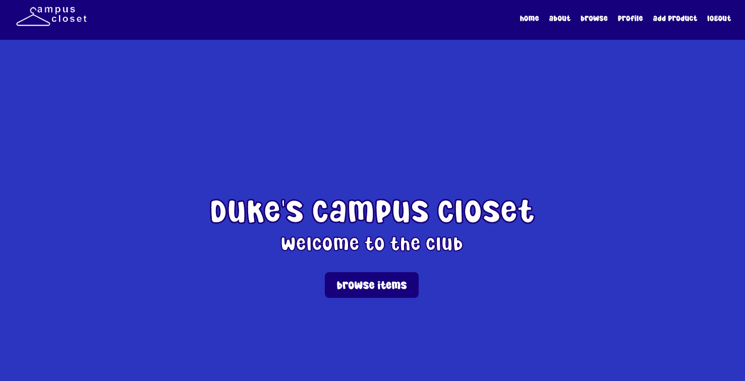 Campus Closet Website